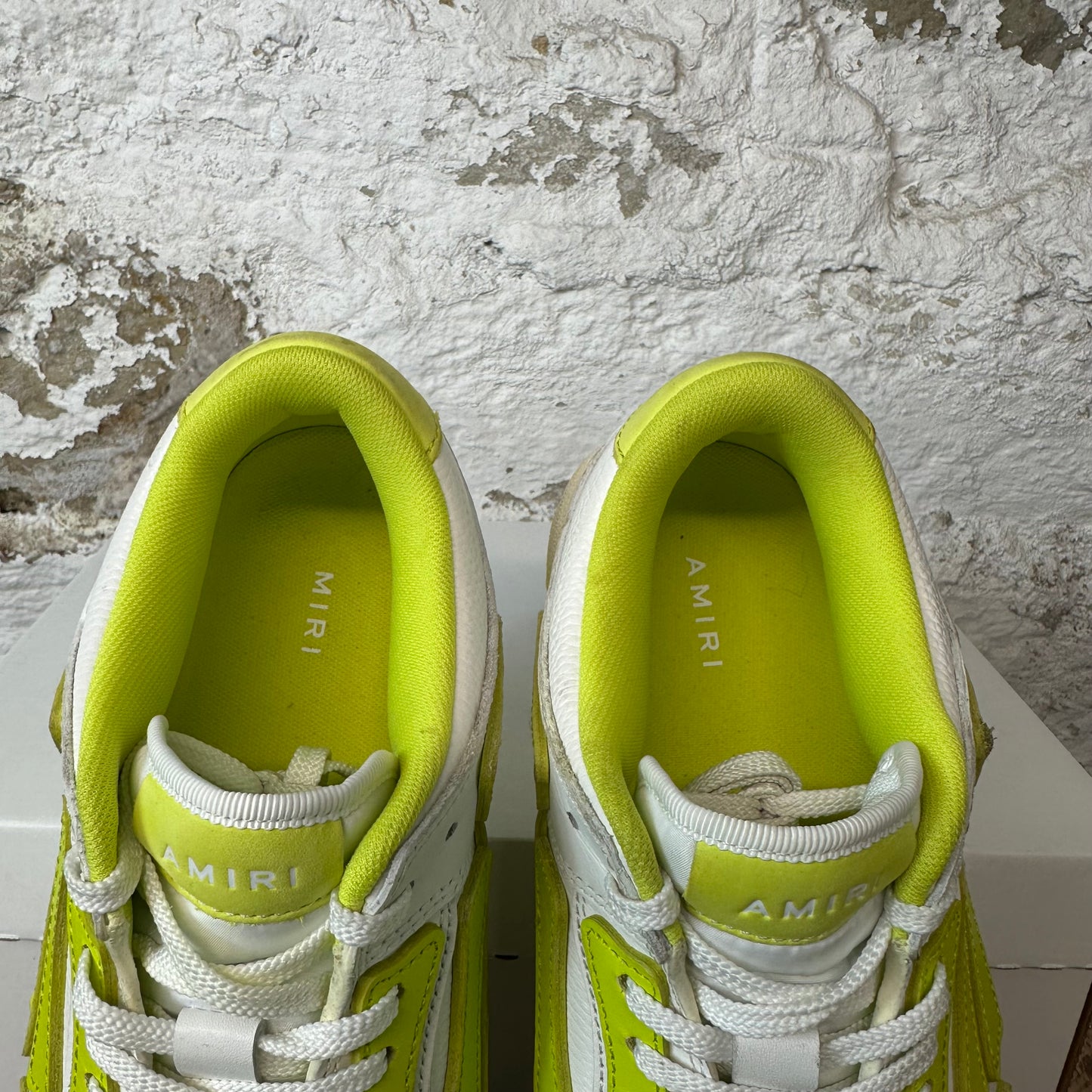 Amiri Yellow Skeleton White Sneaker Sz 10 (43) No Box