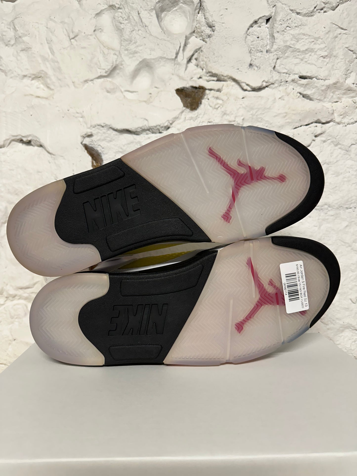 Air Jordan 5 Fire Red Silver Tongue Sz 13