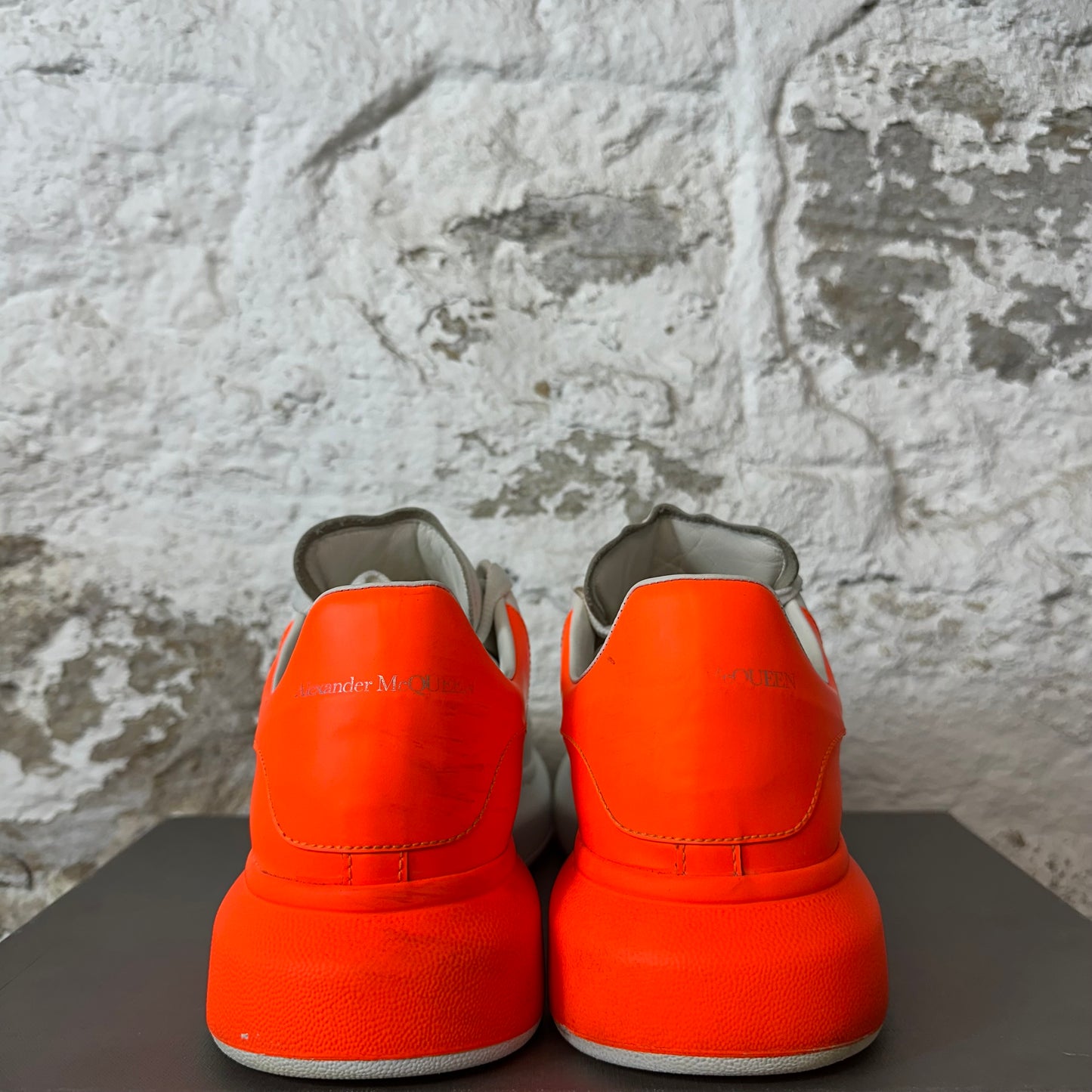 Alexander Mcqueen Orange Tab White Sneaker Sz 8 (41)