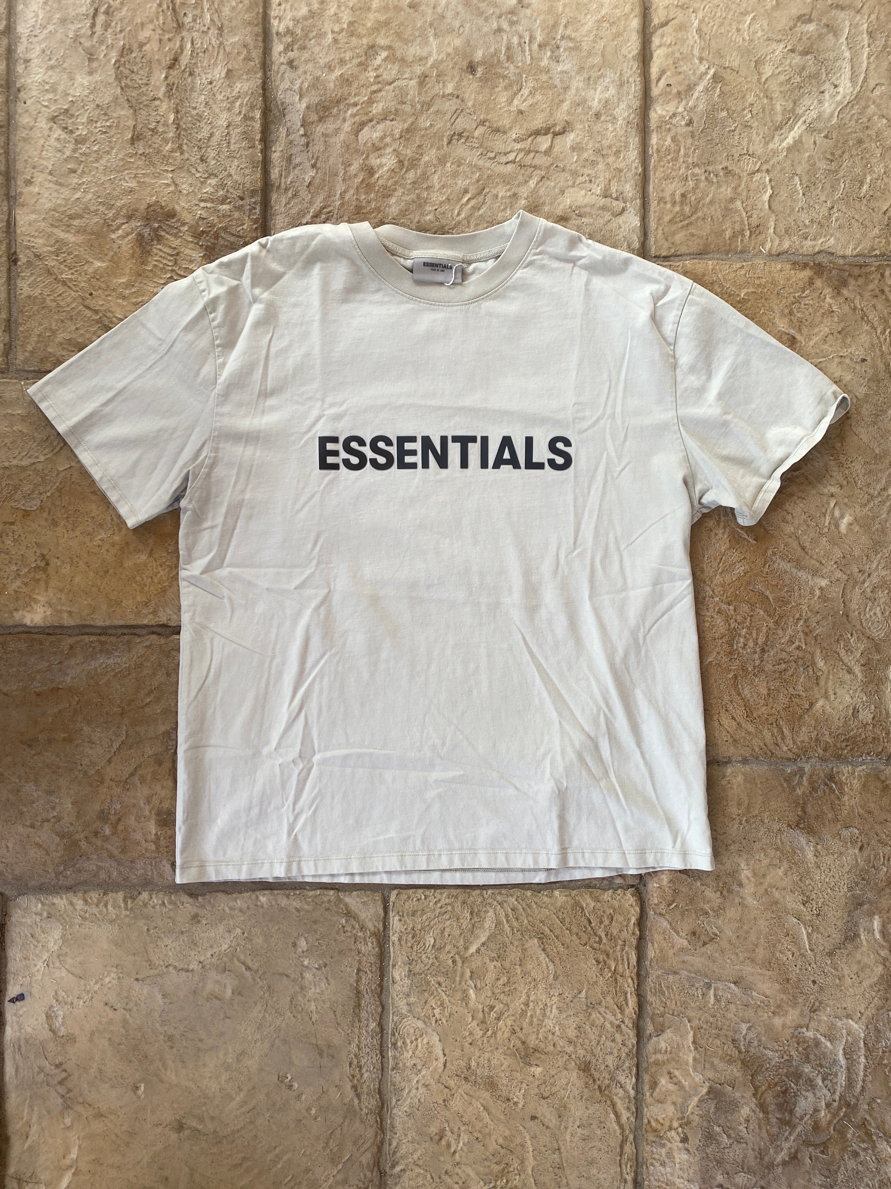 Fear of God Essentials Olive/Khaki T-Shirt Sz L