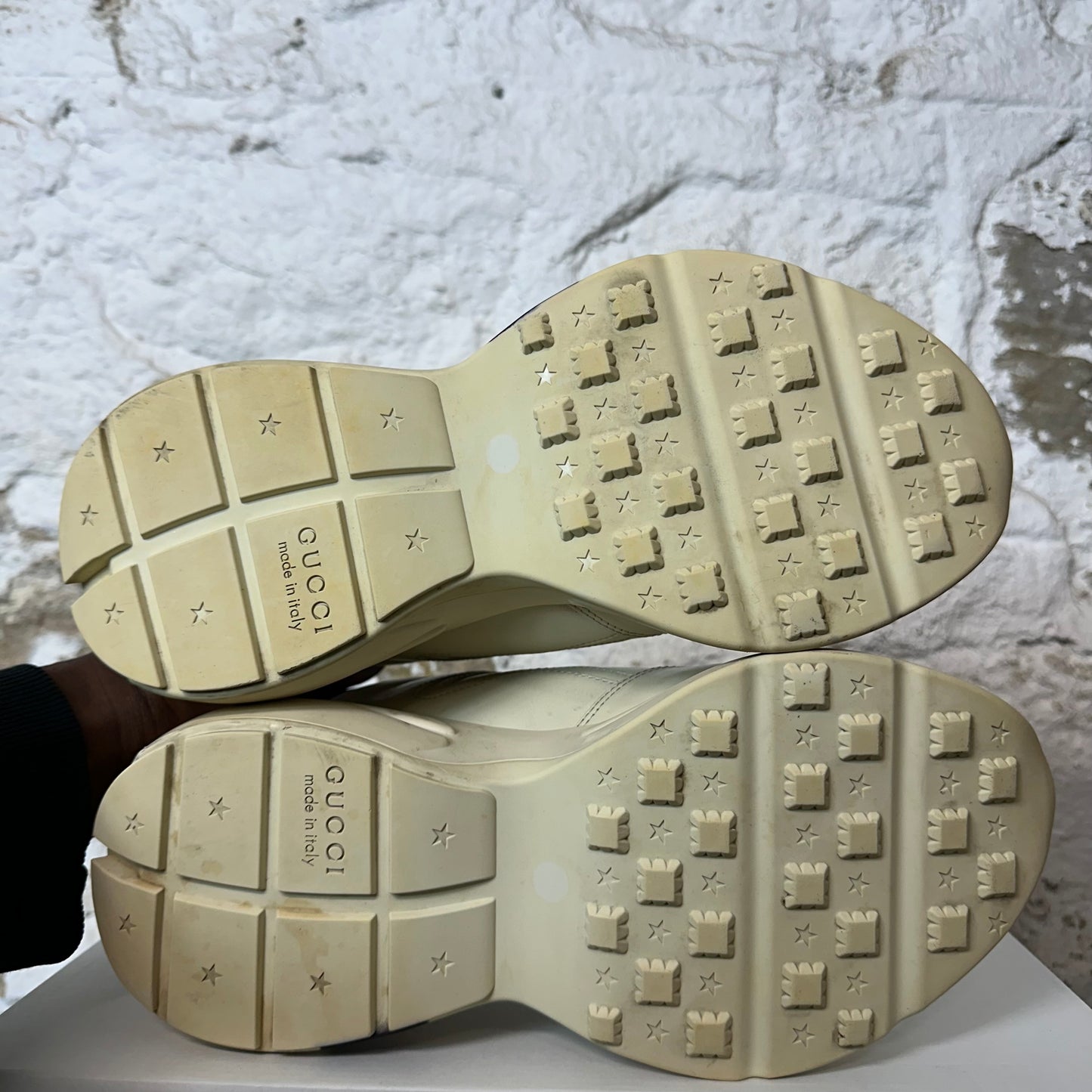 Gucci Rython Donald Flash Cream Sneaker Sz 6 No Box