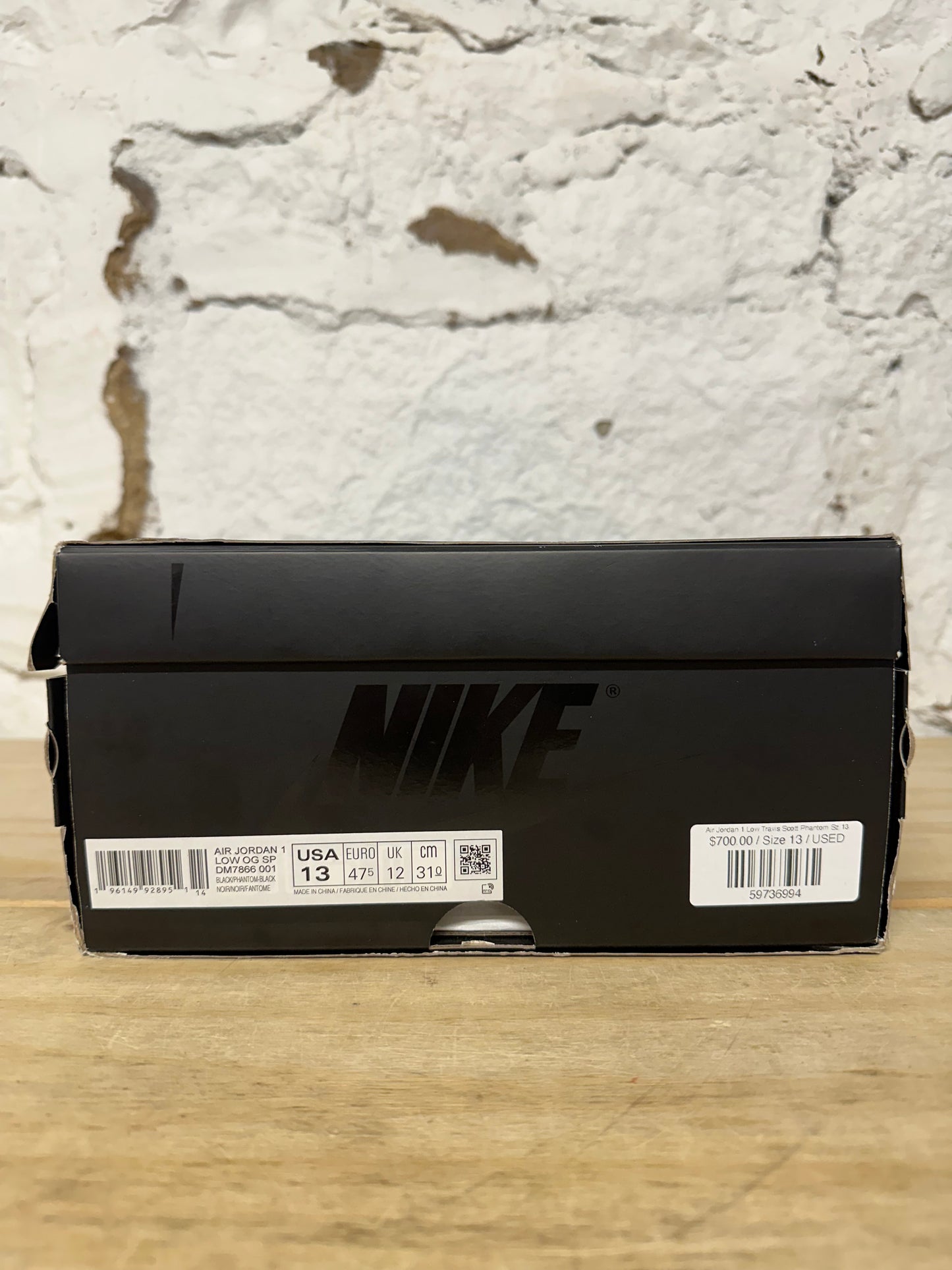 Air Jordan 1 Low Travis Scott Phantom Sz 13