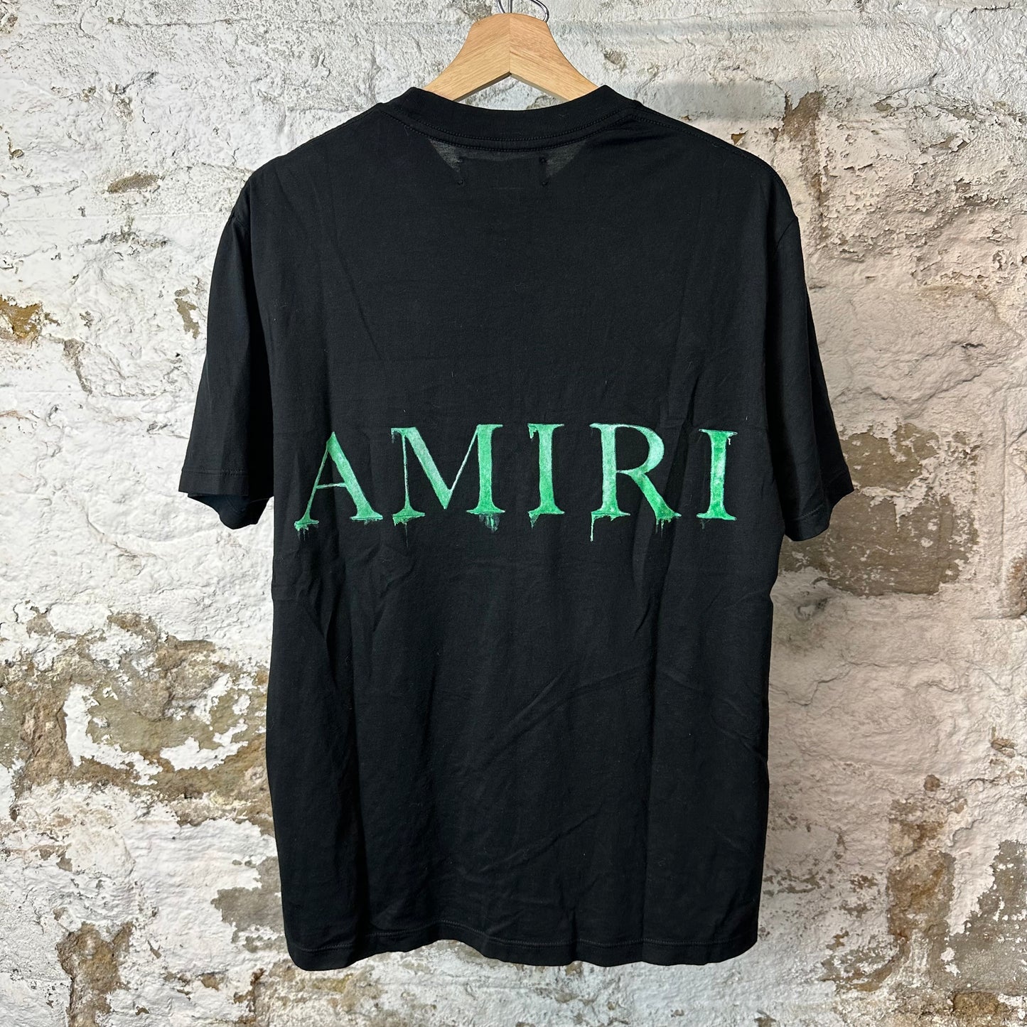 Amiri Green MA Black T-Shirt Sz XS