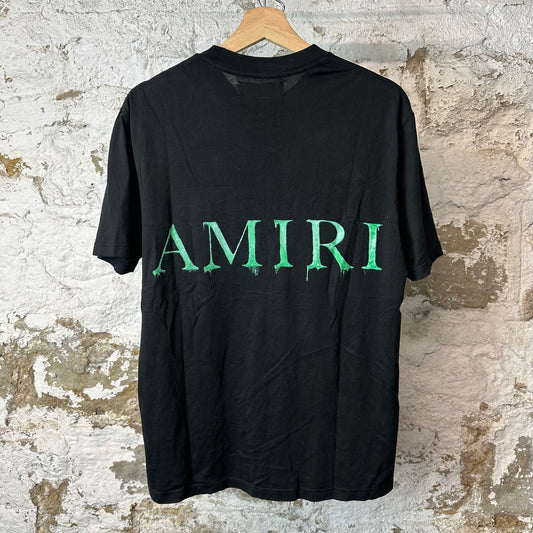 Amiri Green MA Black T-Shirt Sz XS