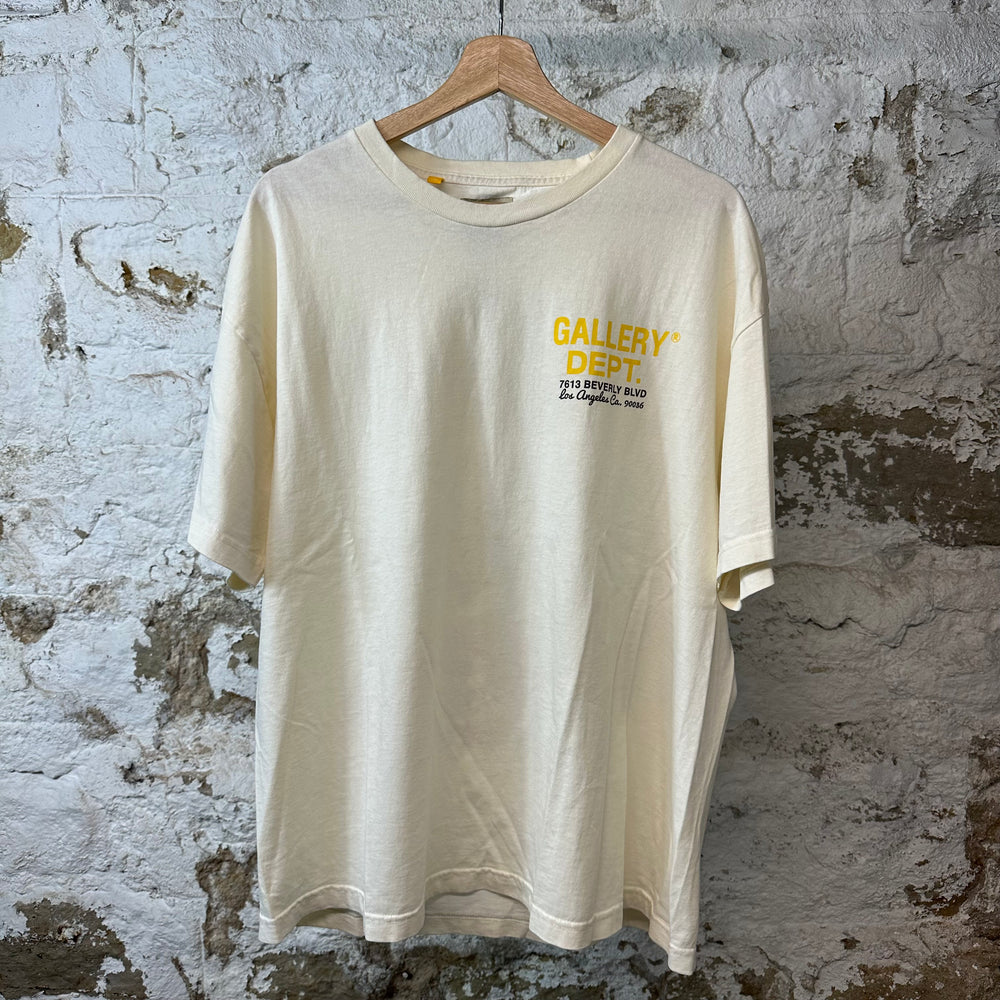 Gallery Dept Drivethrough T-shirt Cream Sz L