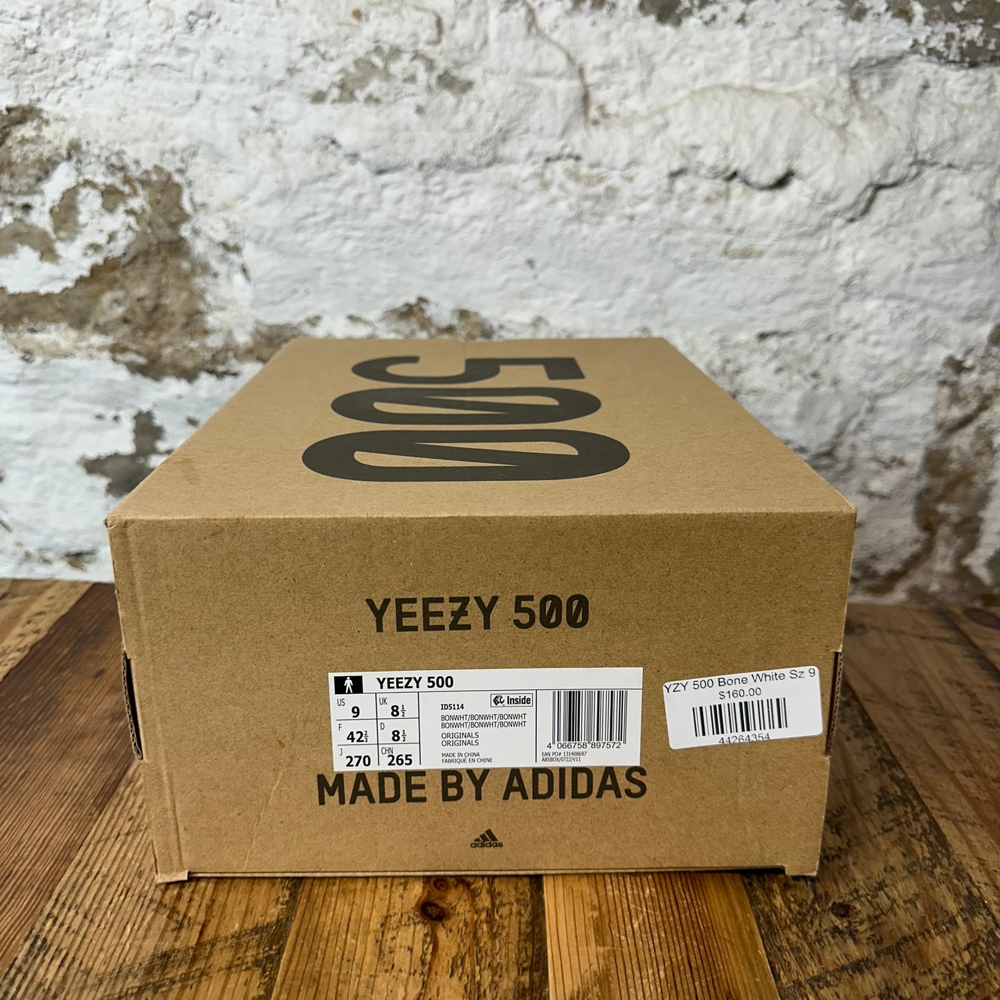 Yeezy 500 Bone White Sz 9