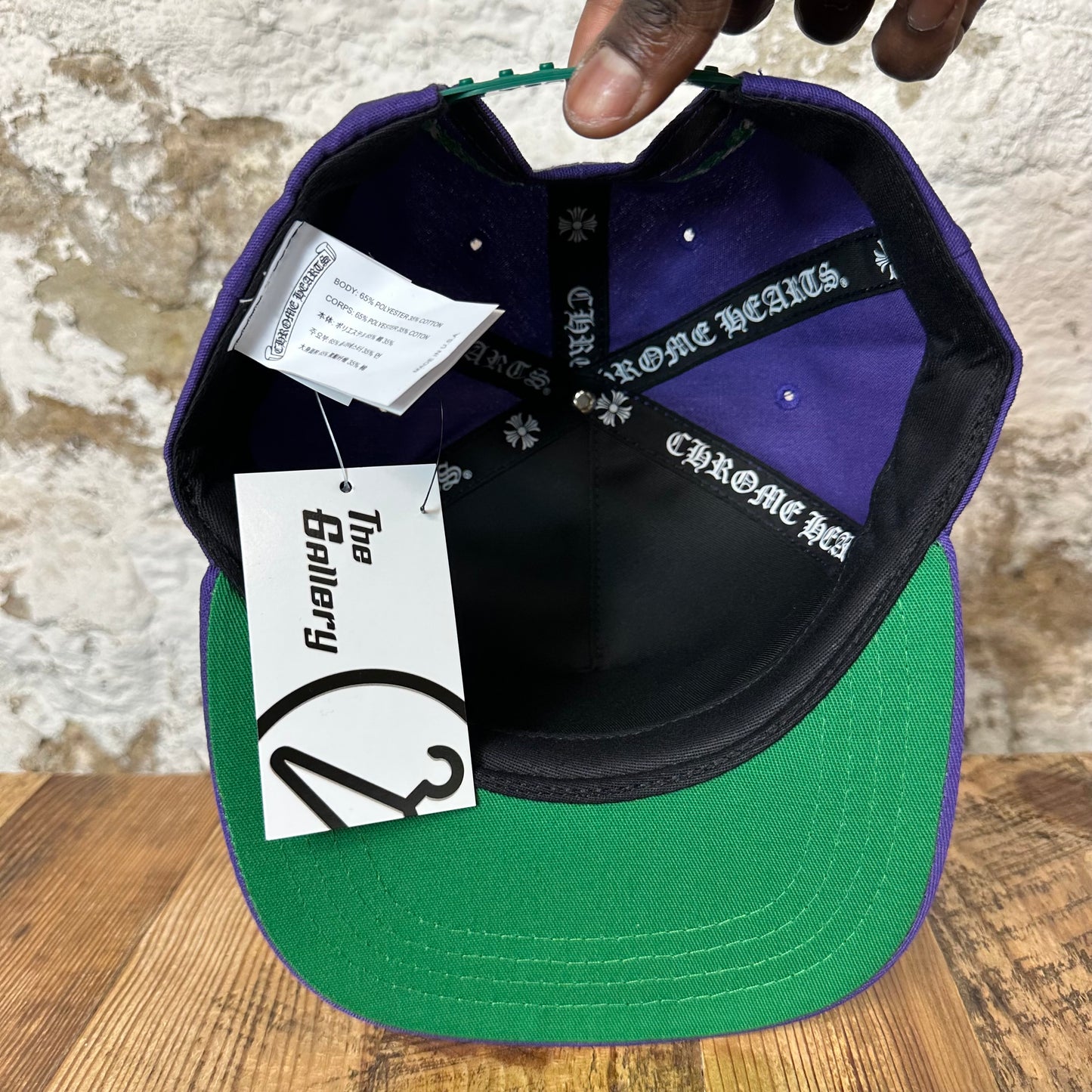 Chrome Hearts Green CH Purple Hat DS