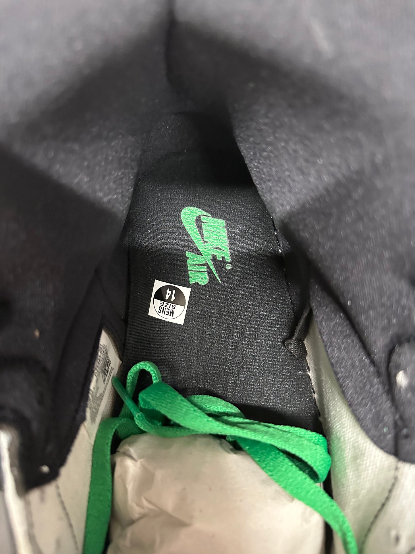 Air Jordan 1 High Lucky Green Sz 14 DS