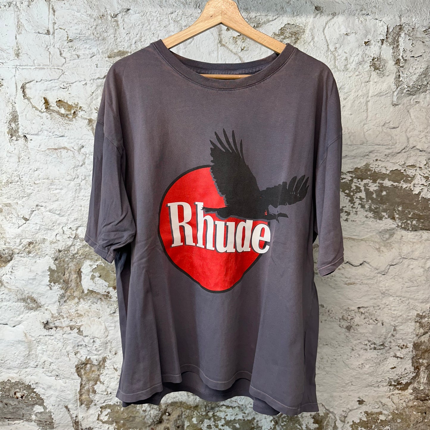 Rhude Eagle Logo T-shirt Brown Sz L