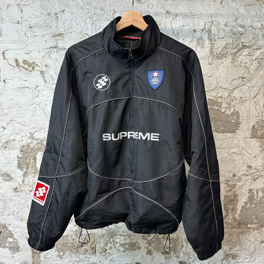 Supreme Reflective Piping Pullover Jacket Black Sz M