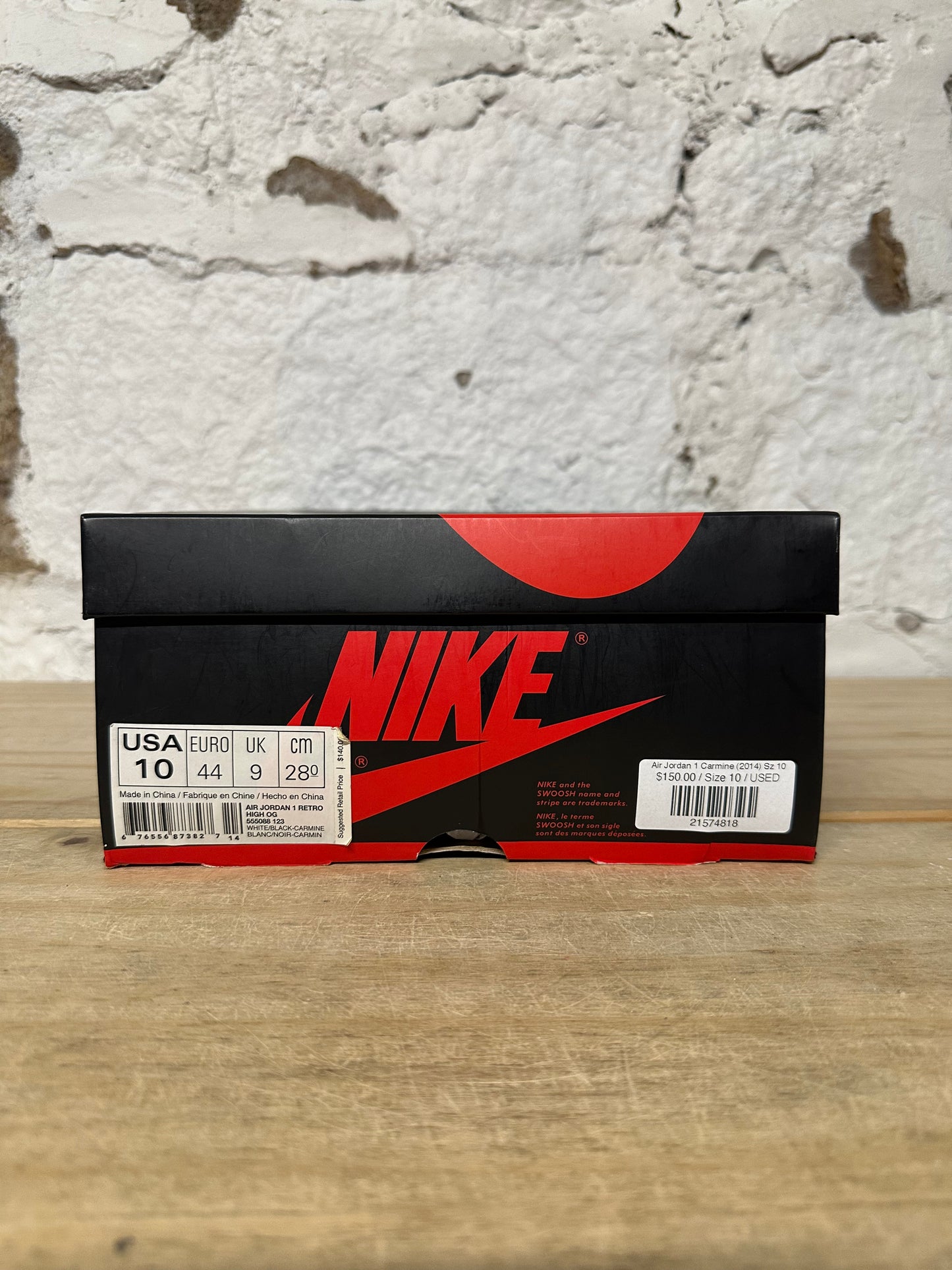 Air Jordan 1 High Carmine (2014) Sz 10