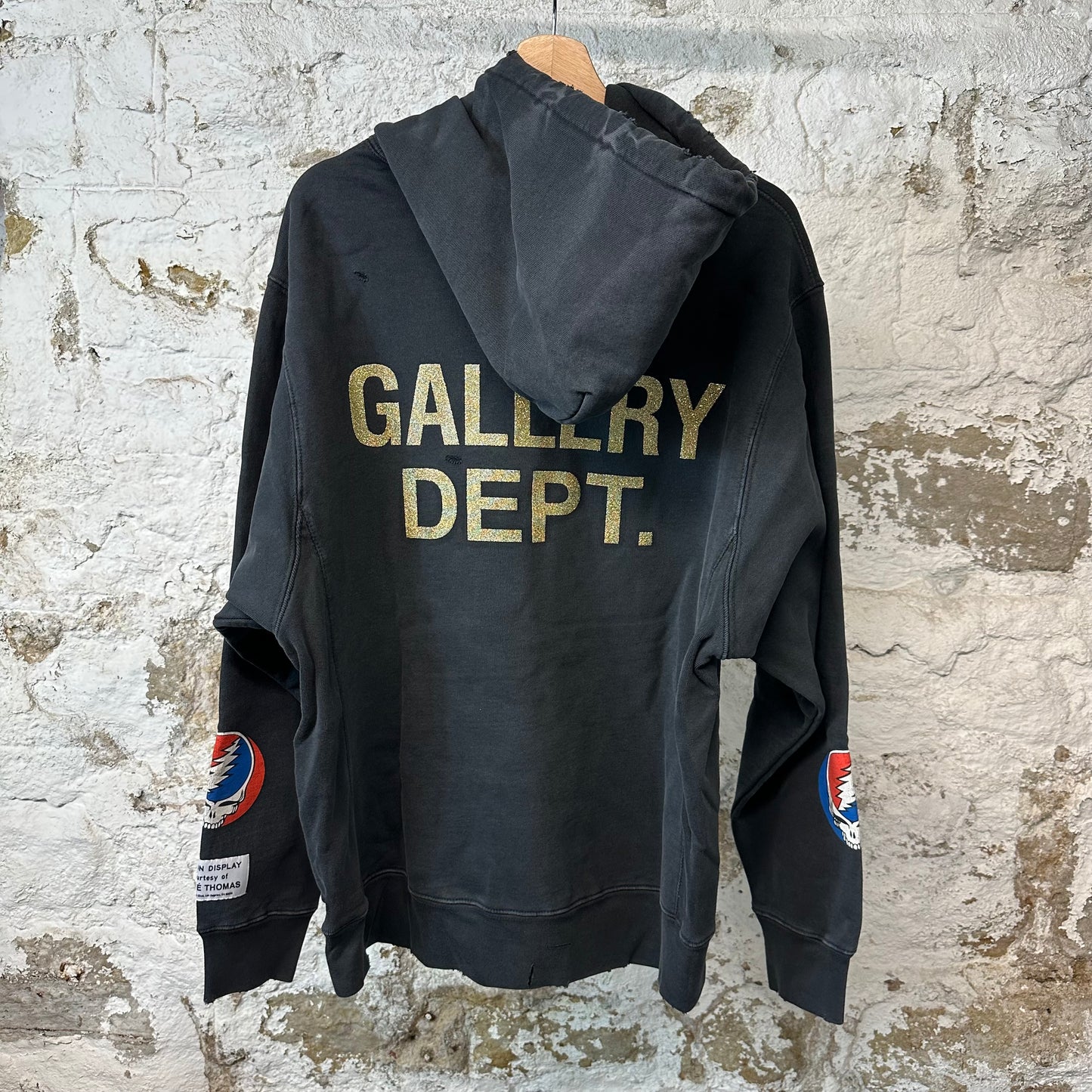 Gallery Dept Grateful Dead Hoodie Black Sz L
