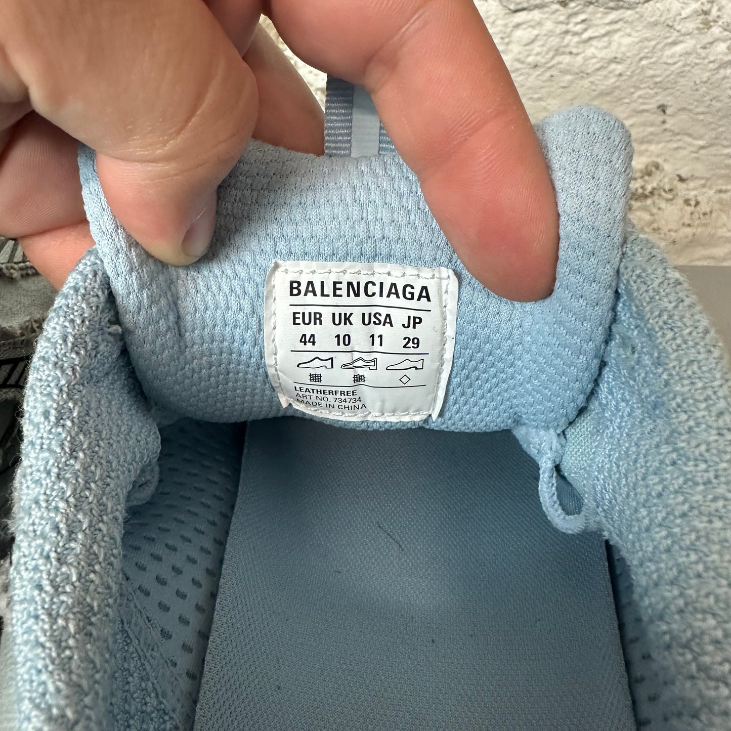 Balenciaga 3XL Runner Worn Out Blue Sneaker Sz 11 (44)