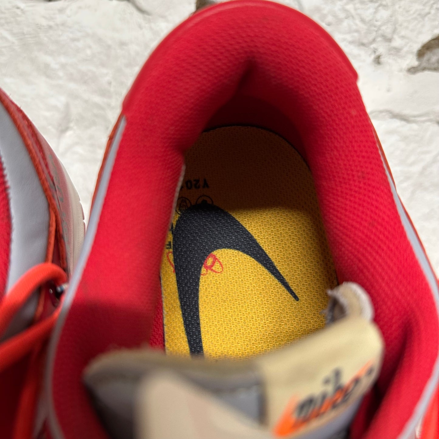 Nike Dunk Low Off-White University Red Sz 12