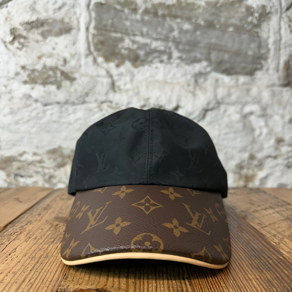 Louis Vuitton Black Brown Monogram Hat Sz L