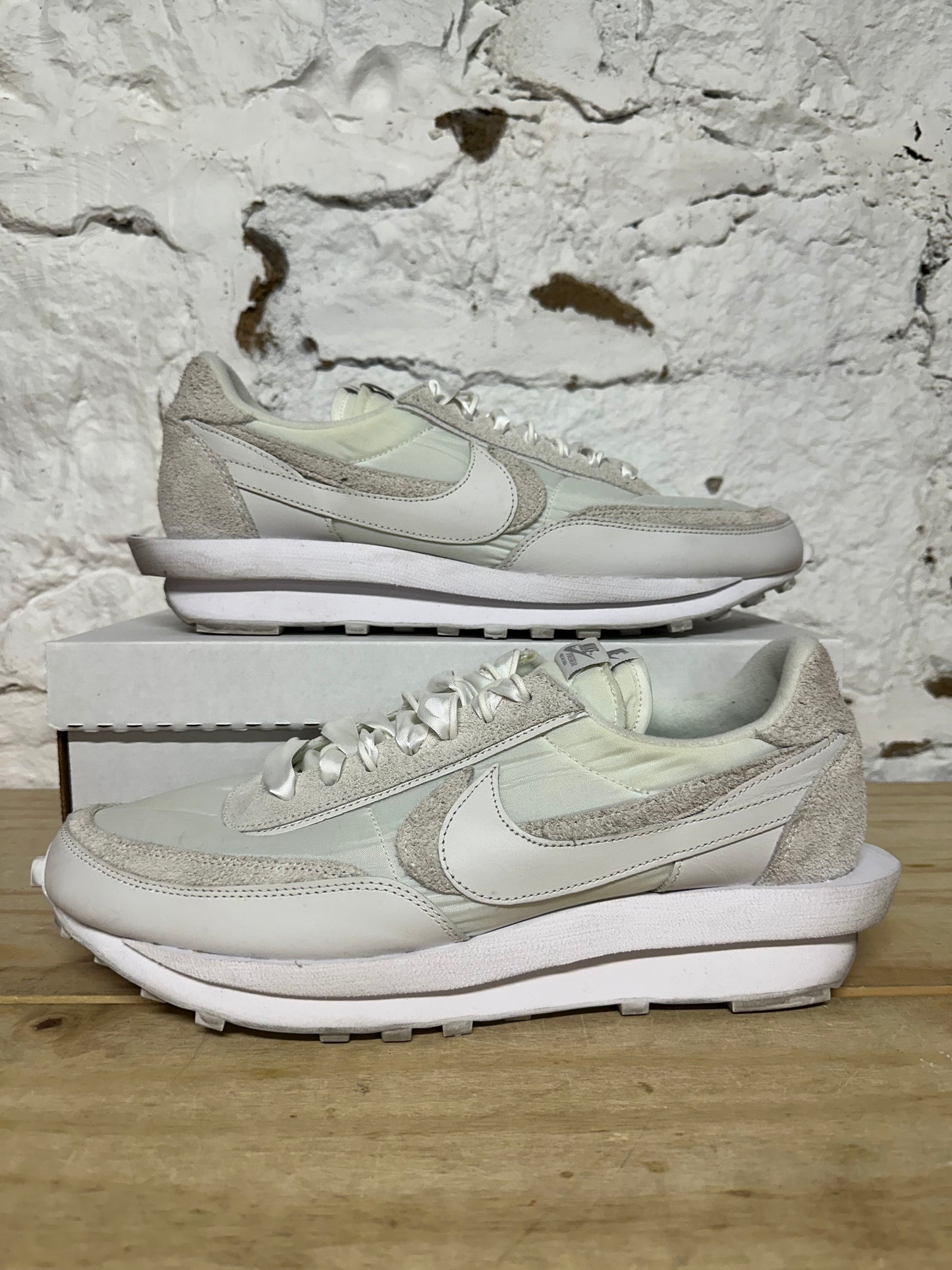 Nike LD Waffle Sacai White Nylon Sz 14