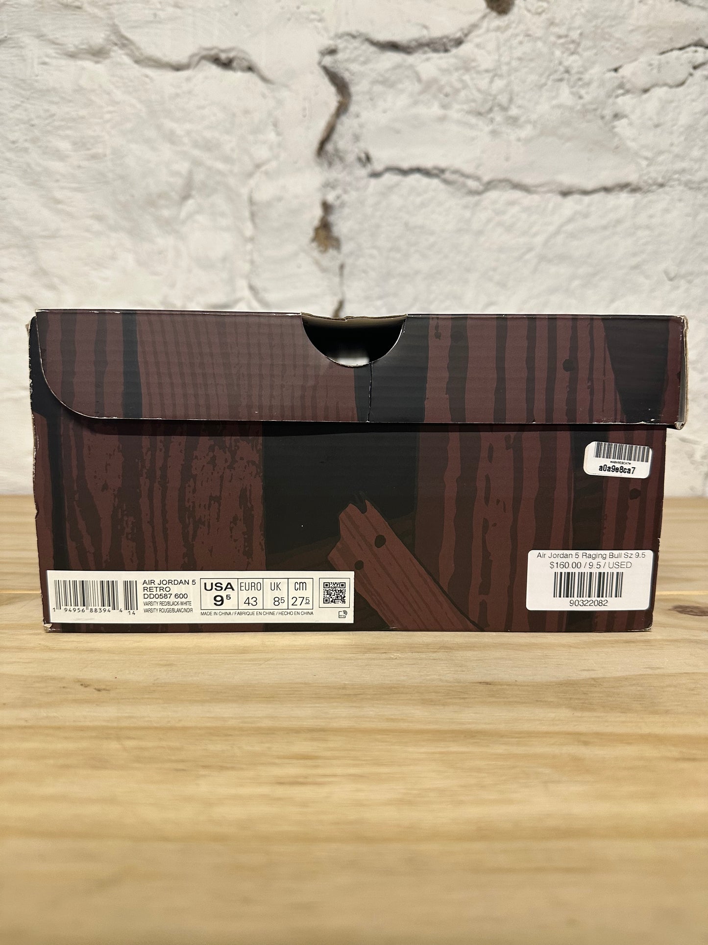 Air Jordan 5 Raging Bull Sz 9.5