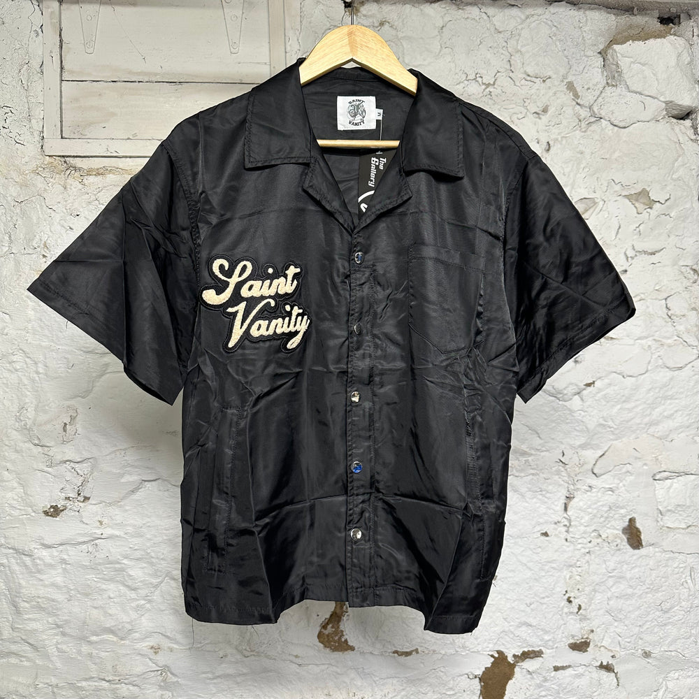 Saint Vanity Black Nylon Jacket Sz M