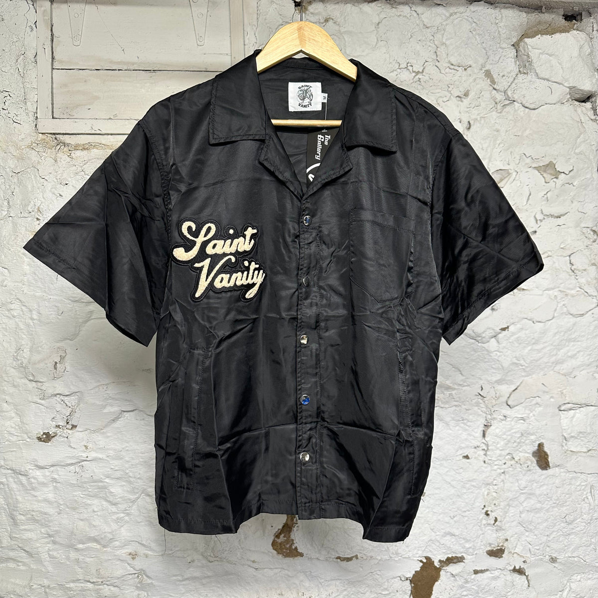 Saint Vanity Black Nylon Jacket Sz M