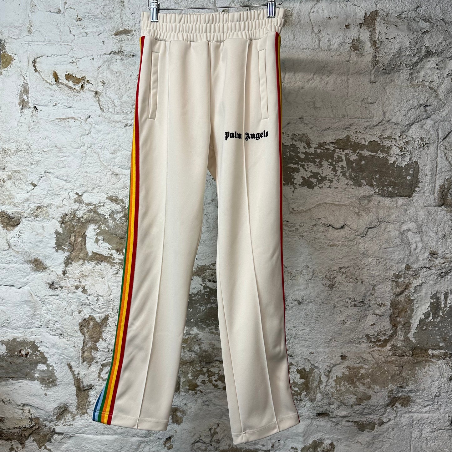 Palm Angels Rainbow Cream Track Pants Sz XS