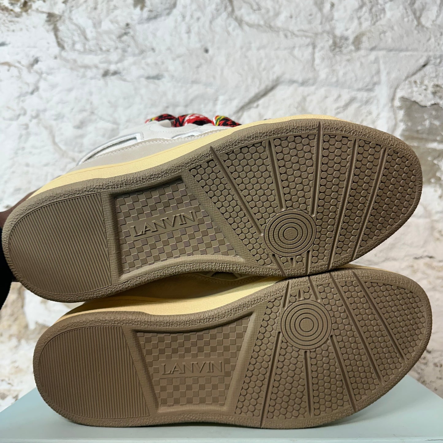 Lanvin Curb Multicolor Lace Grey Sneaker Sz 12 (45)