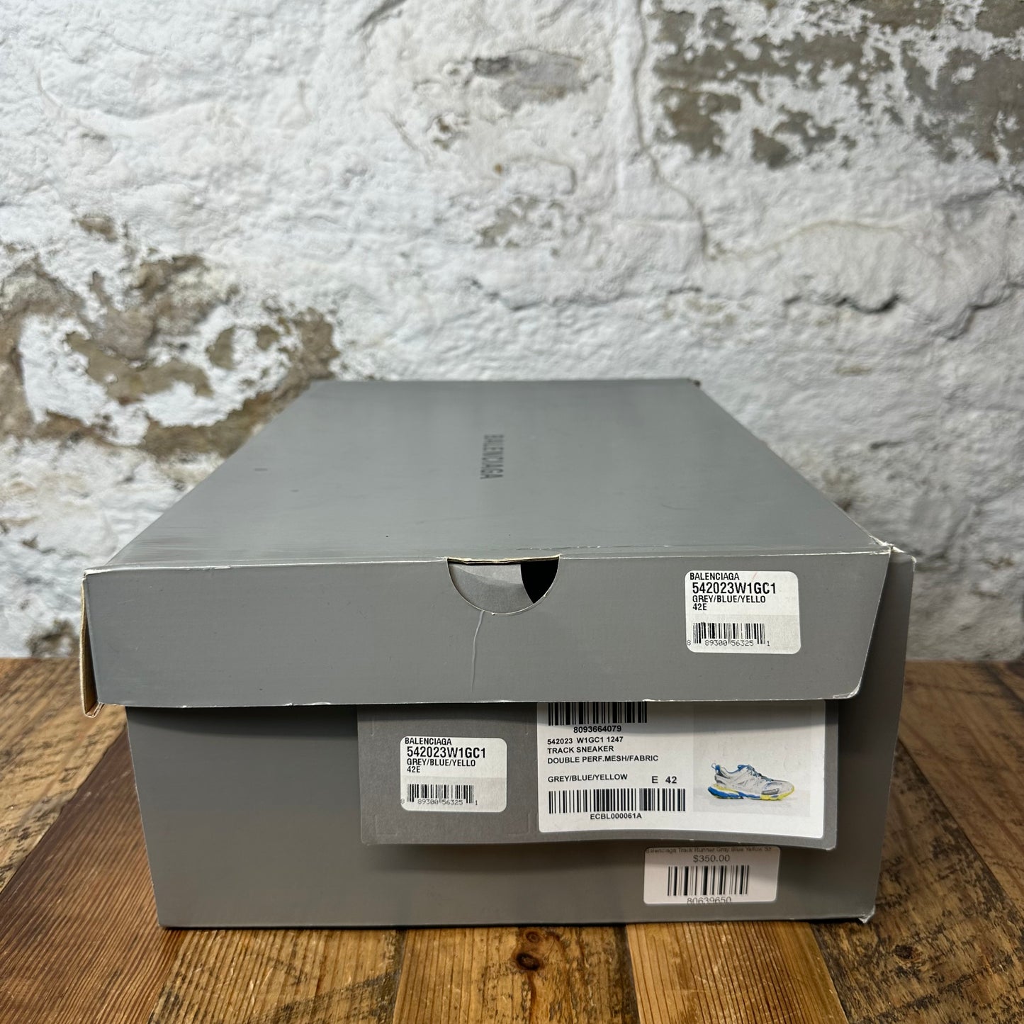 Balenciaga Track Runner Gray Blue Yellow Sz 9 (42)