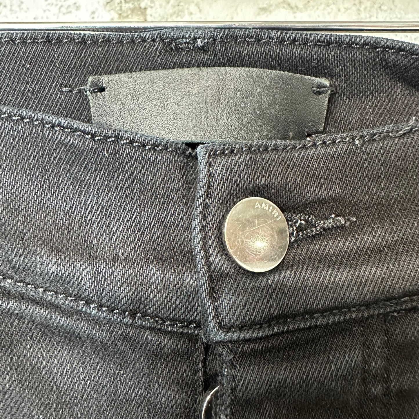 Amiri MX1 Green Paisley Black Denim Jeans Sz 29