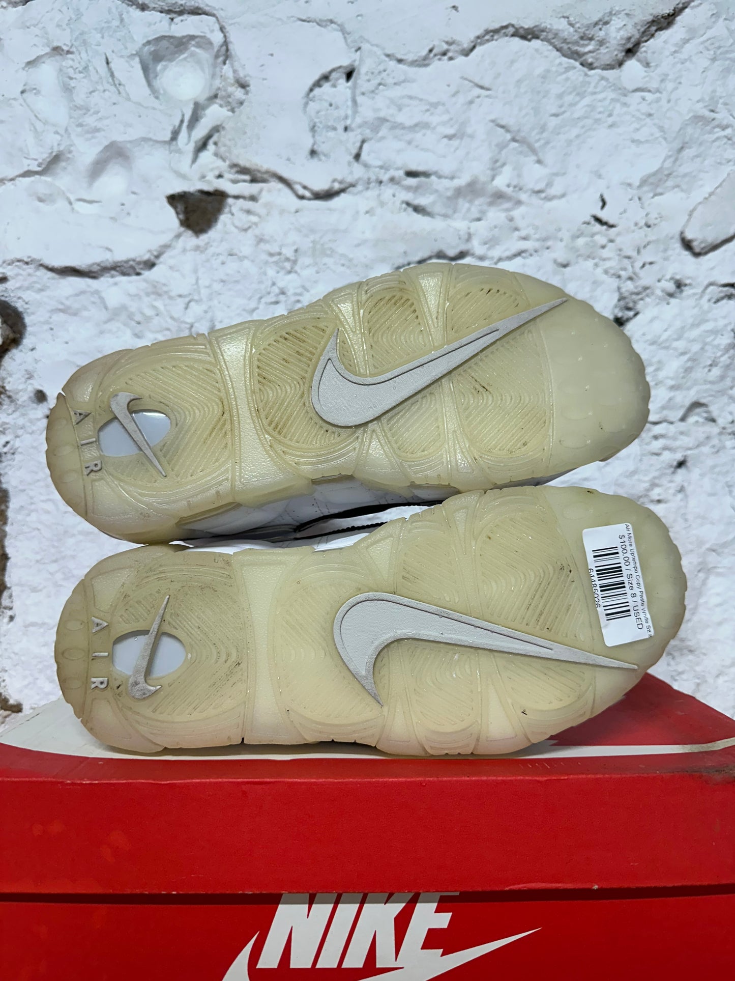 Air More Uptempo Copy Paste White Sz 8