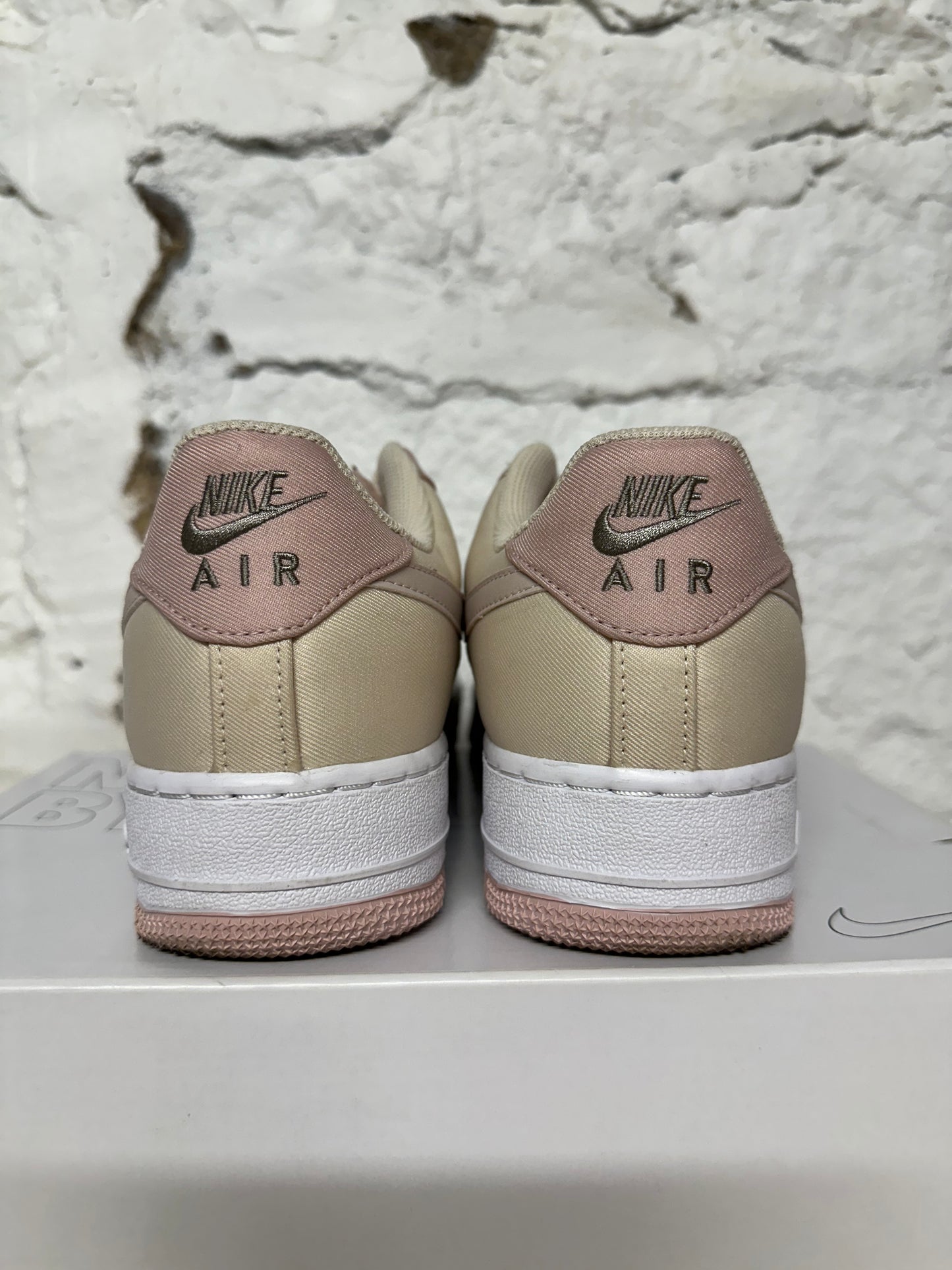 Nike Air Force 1 Low By You Tan Pink Sz 8.5