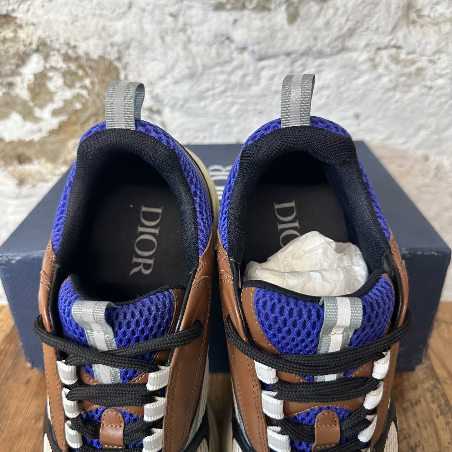 Dior B22 Brown Black Cream Sneaker Sz 9 (42)