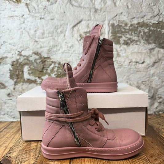 Rick Owens High Geobasket Dusty Pink Sneaker Sz 4 (35)