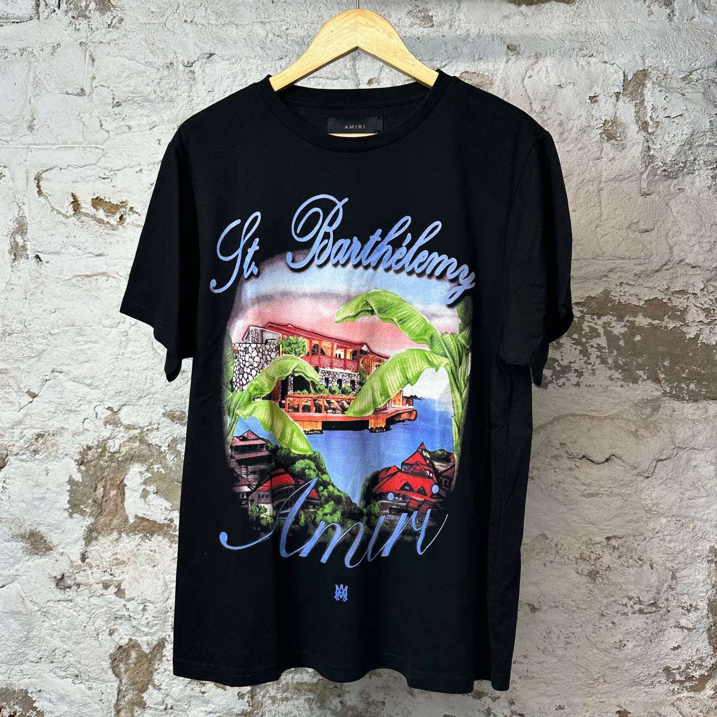 Amiri St Barthelemy T-shirt Black Sz L