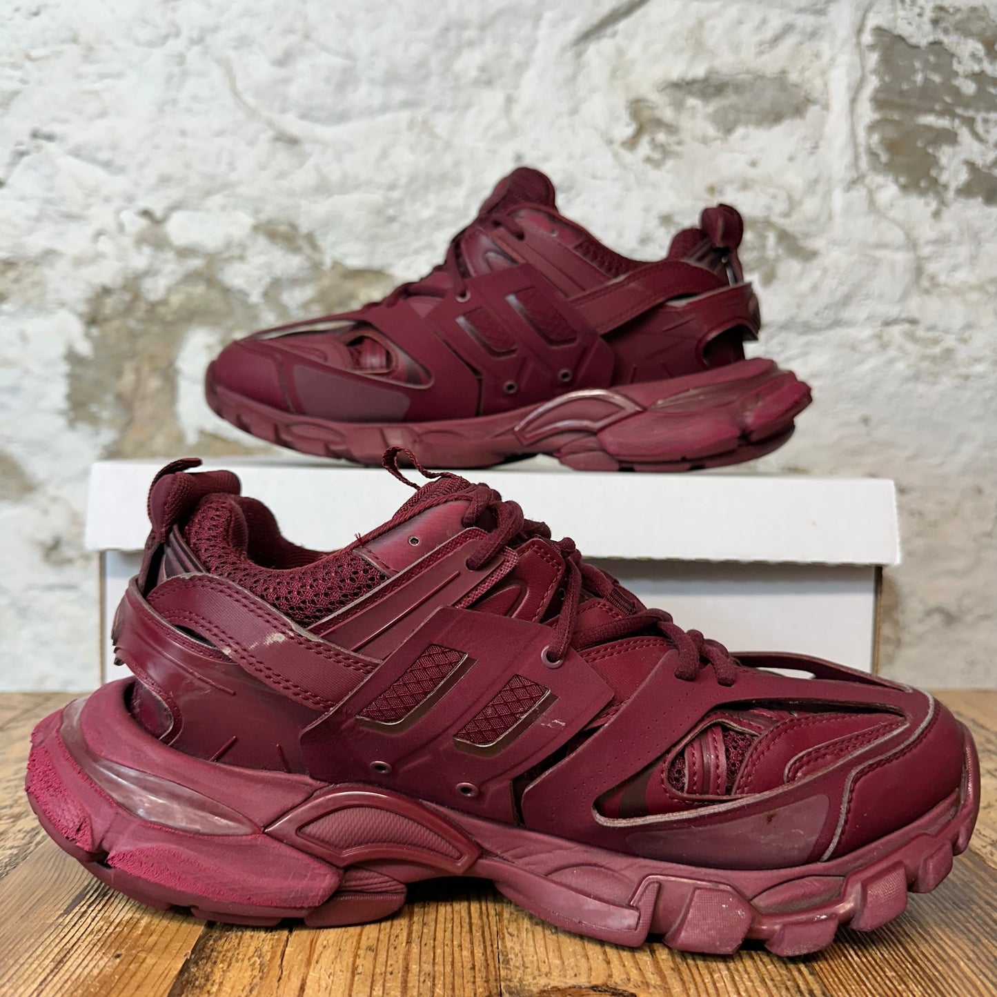 Balenciaga Track Runner Maroon Sneaker Sz 8 (41)