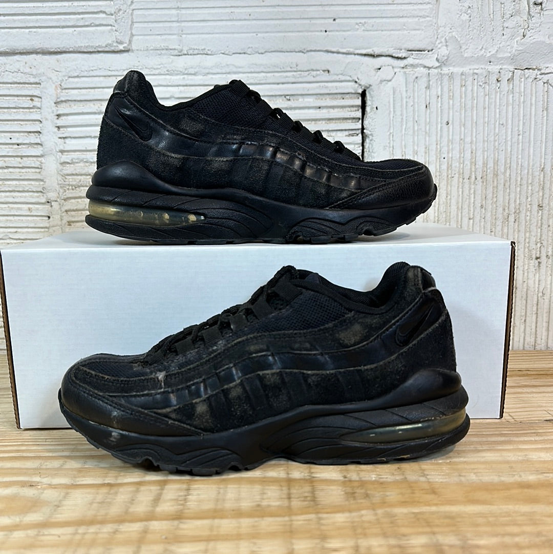 Nike Air Max 95 Black Suede Sz 5.5Y
