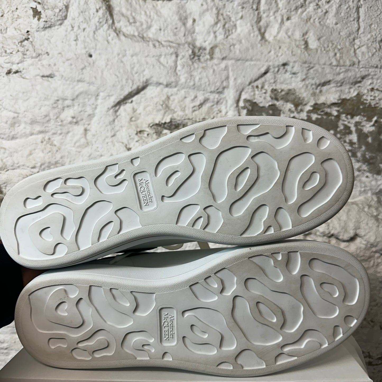 Alexander Mcqueen Blue Tab White Sneaker Sz 15 (48) No Box