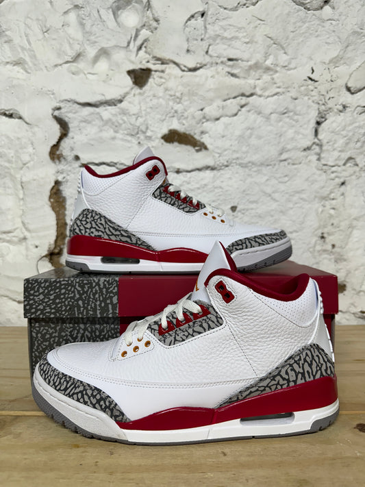 Air Jordan 3 Cardinal Sz 9