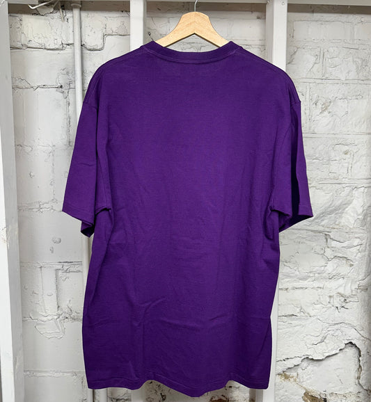 Bape Purple College Logo T-Shirt Sz XL DS