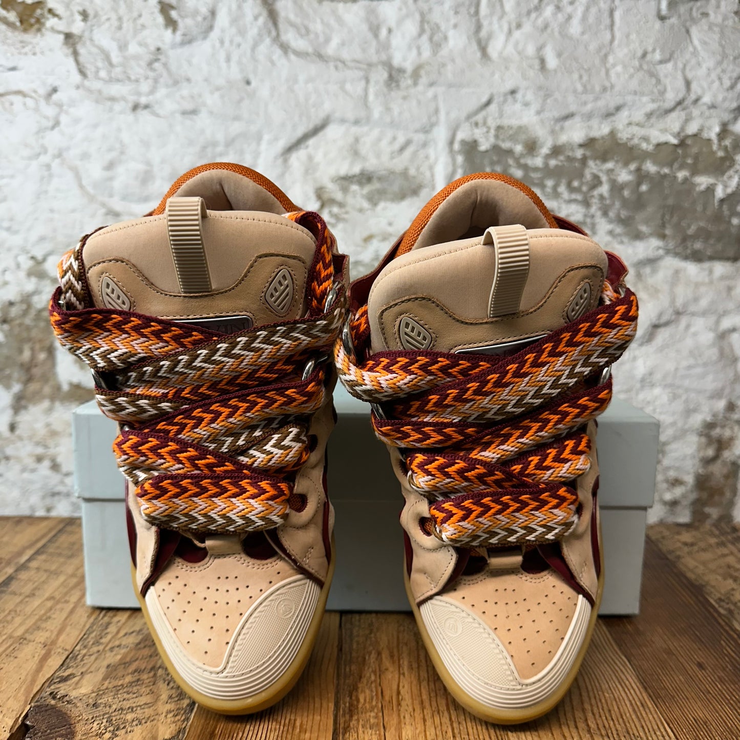 Lanvin Curb Multicolor Lace Pale Rose Sneaker Sz 9 (42)