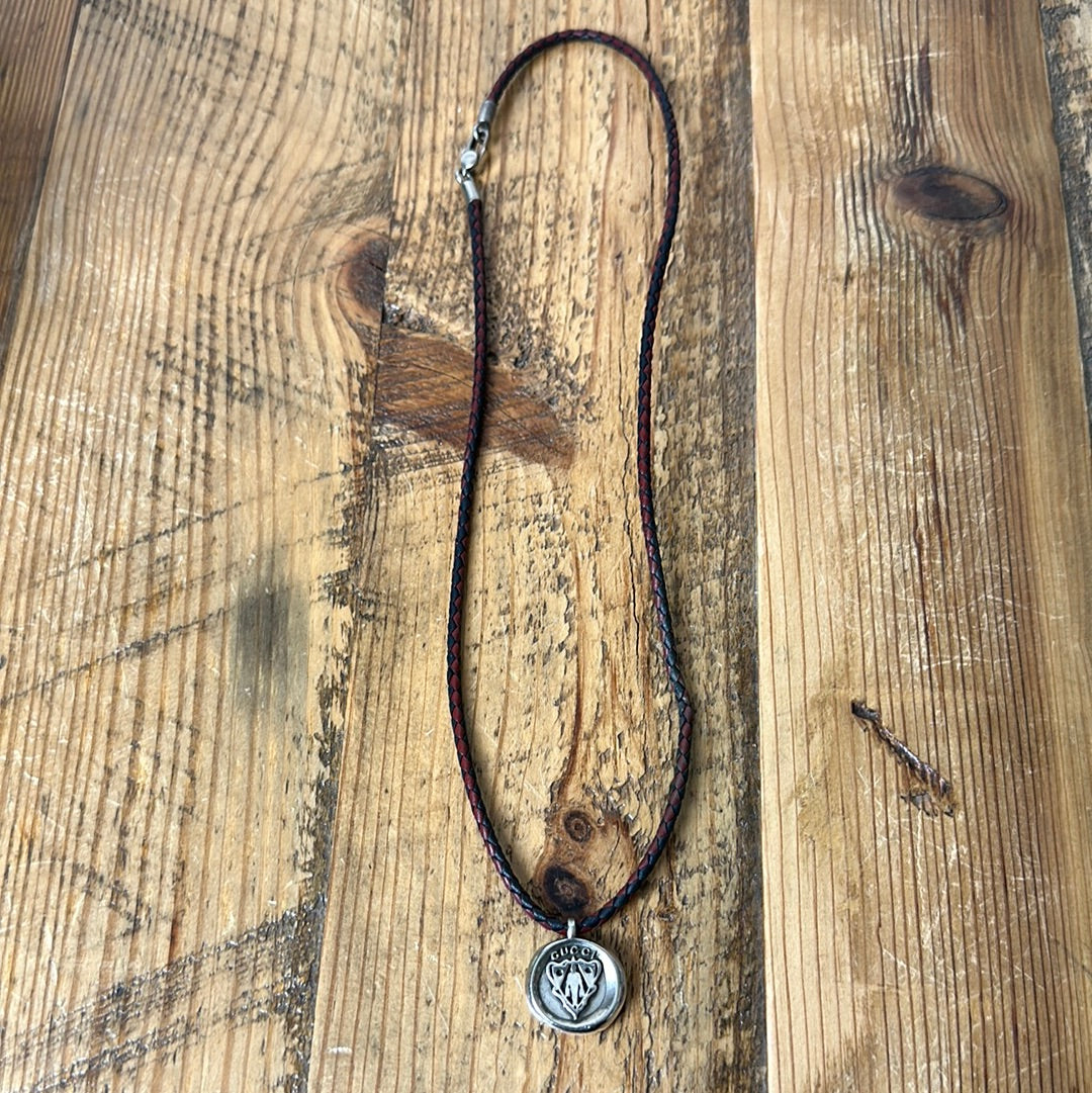 Gucci Braided Pendant Necklace W/ Box