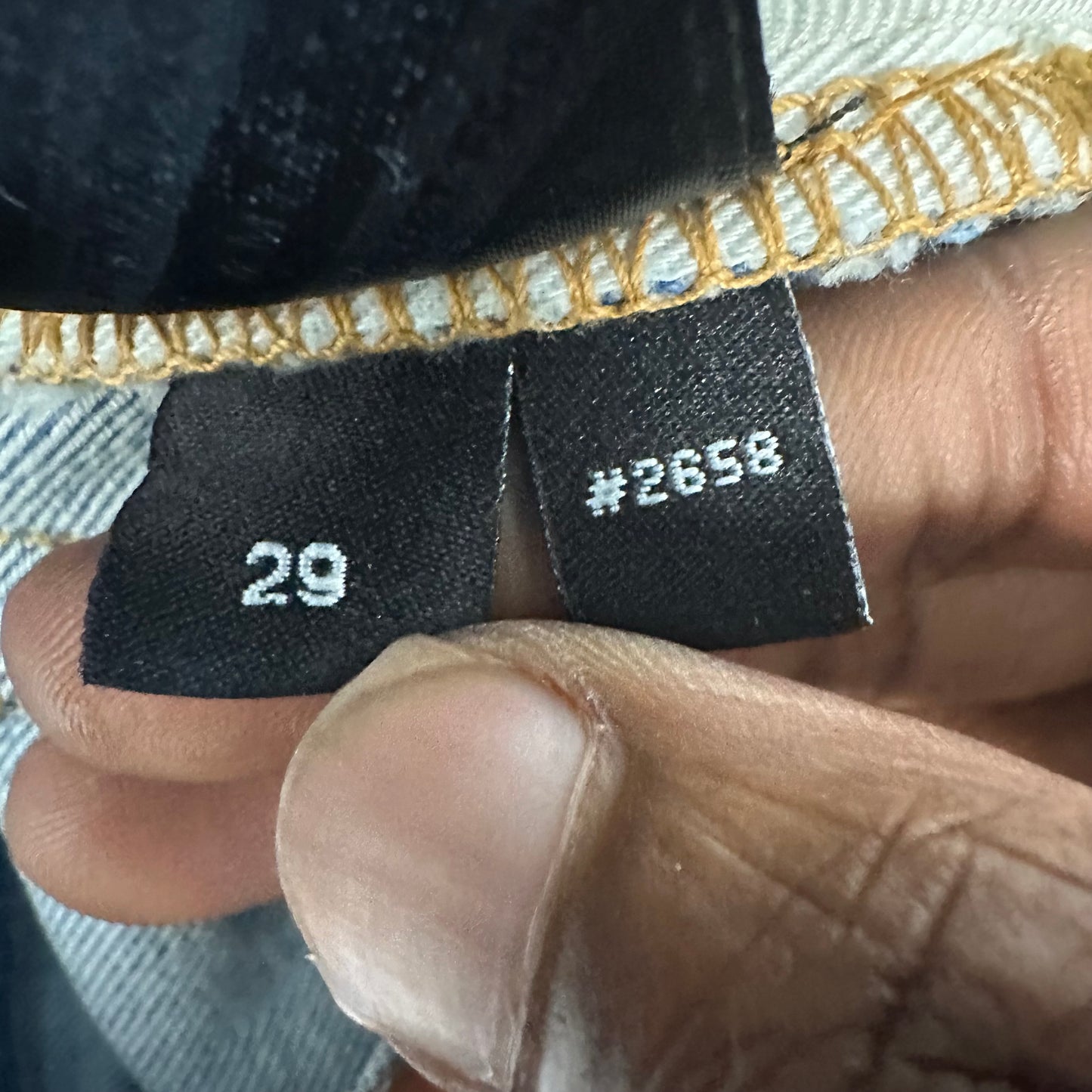 Amiri Tiger Thrasher Blue Denim Jeans Sz 29