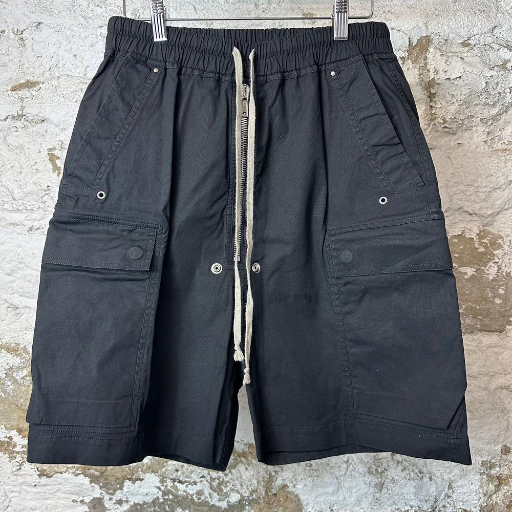 Rick Owens Bauhaus Black Cargo Shorts Sz M