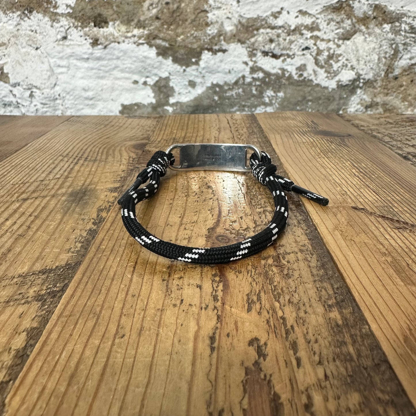 Balenciaga Silver Plate Rope Bracelet