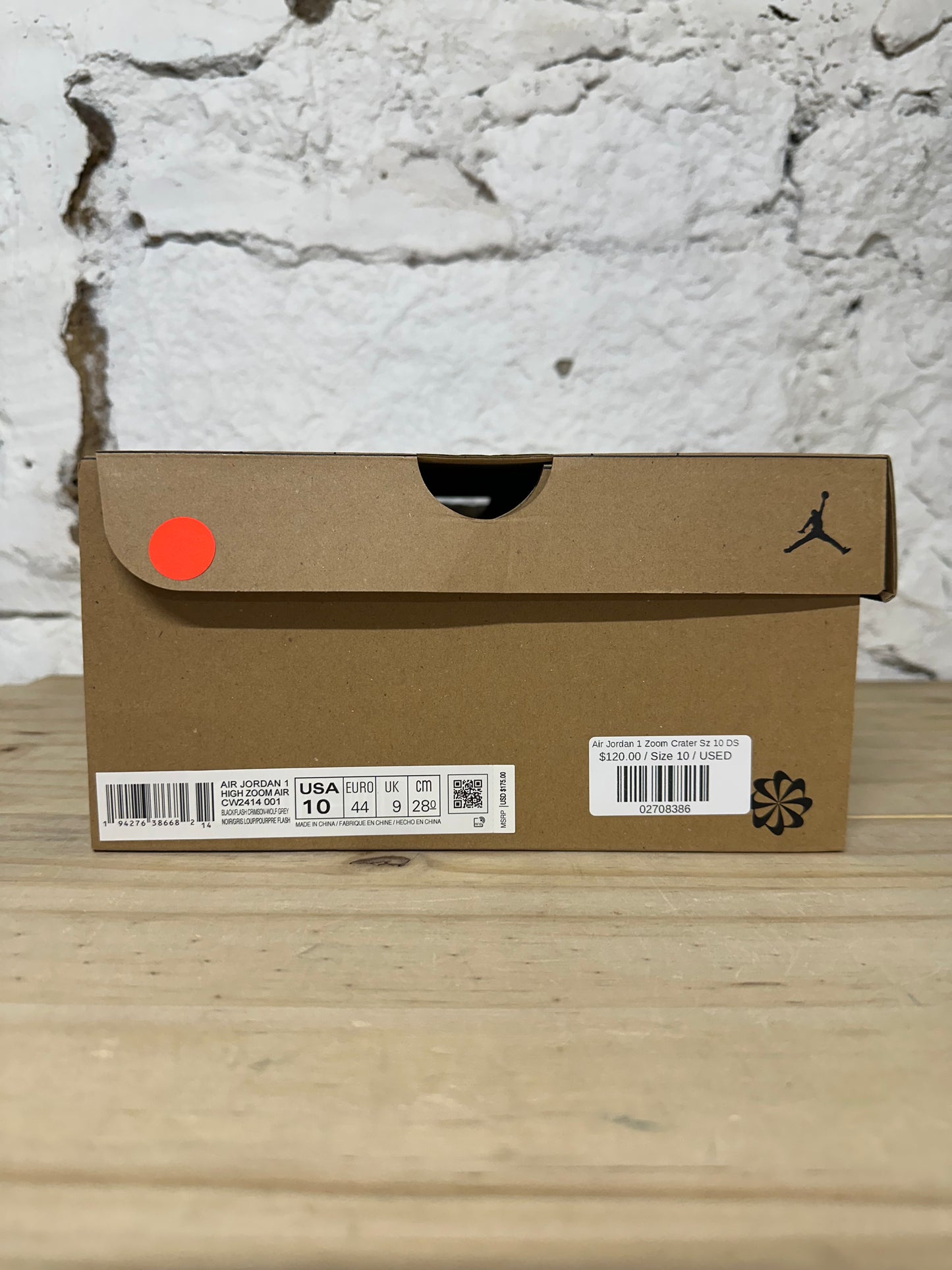 Air Jordan 1 High Zoom Crater Sz 10 DS