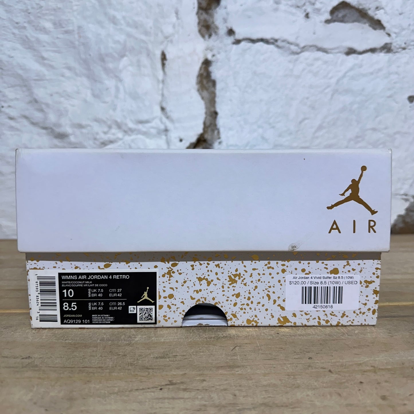 Air Jordan 4 Vivid Sulfer Sz 8.5 (10W)