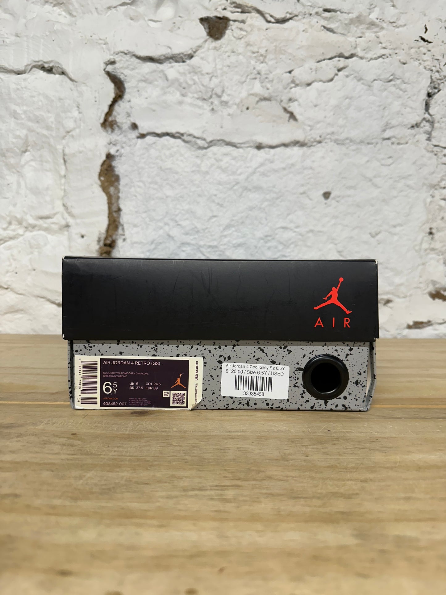 Air Jordan 4 Cool Grey Sz 6.5Y
