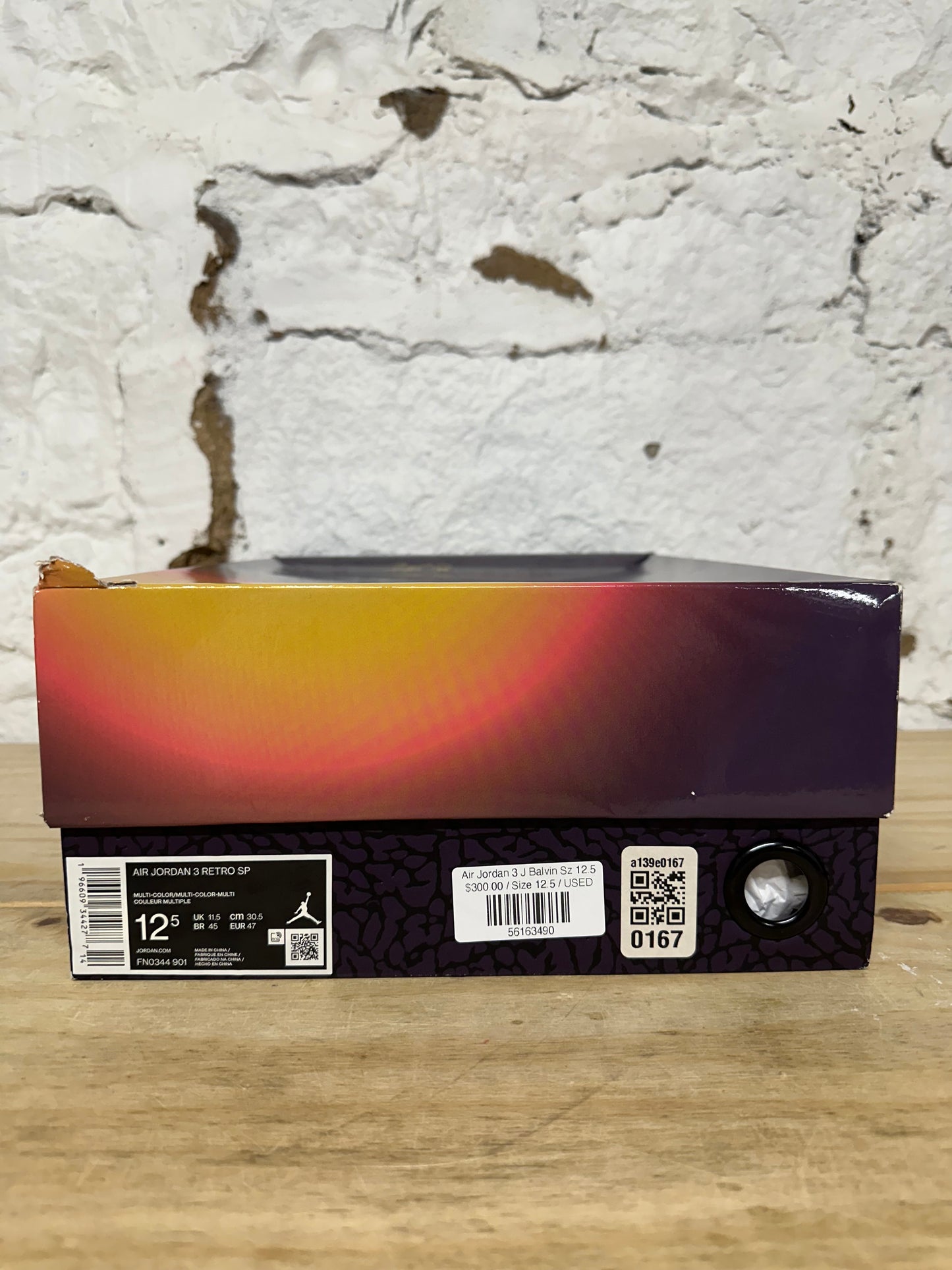 Air Jordan 3 J Balvin Sz 12.5