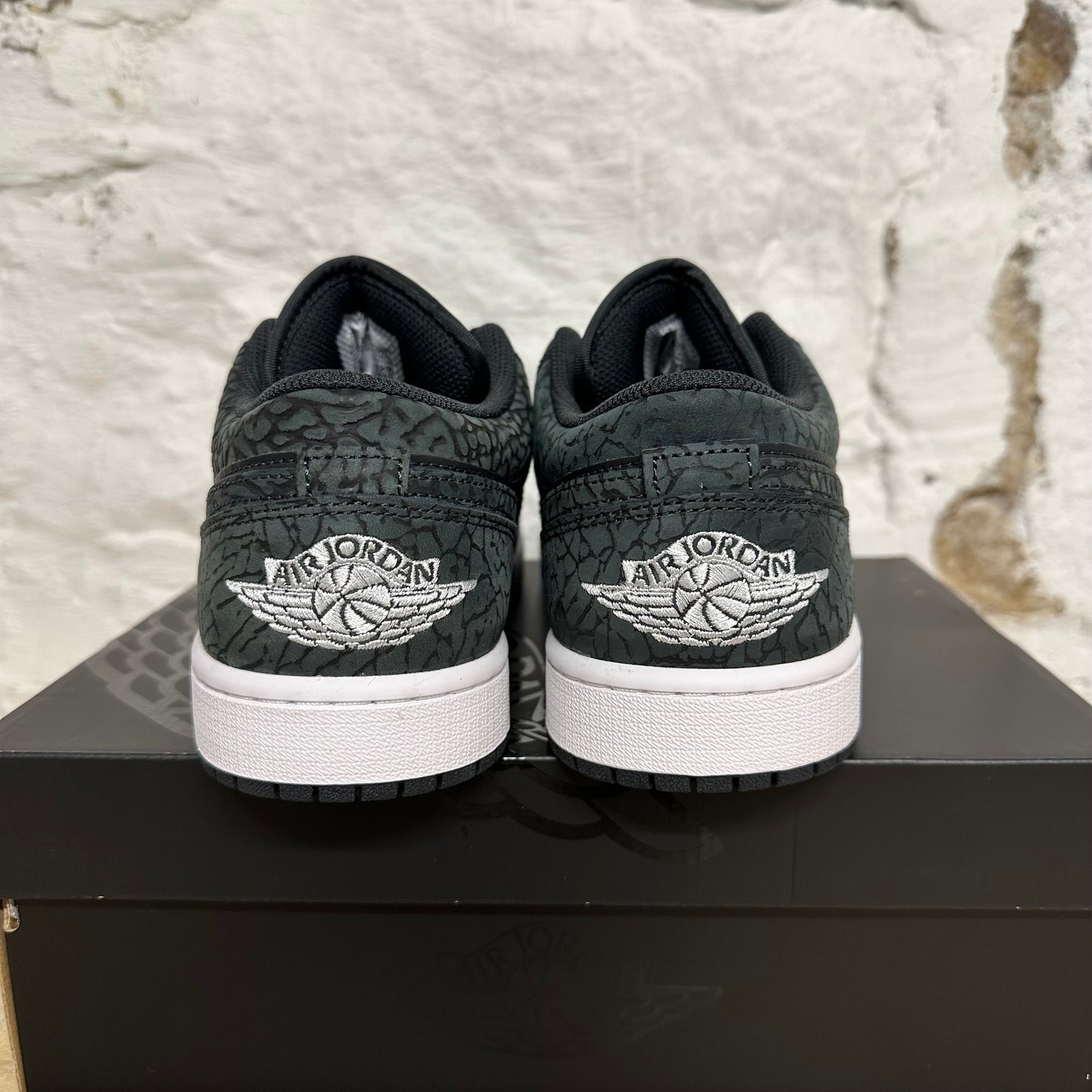 Air Jordan 1 Low Black Elephant Sz 10