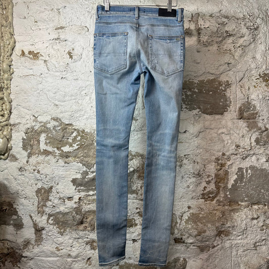 Amiri Distressed Blue Denim Jeans Sz 29