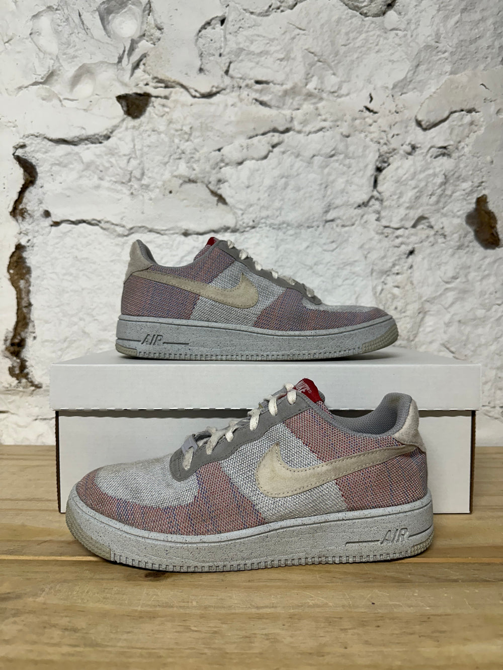 Nike Air Force 1 Crater Wolf Grey Sz 7Y