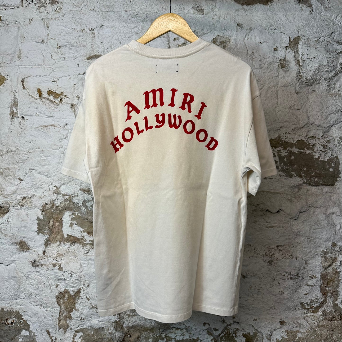 Amiri Hollywood T-shirt Cream Sz XS